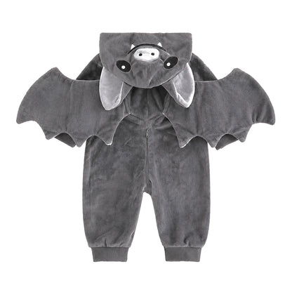 Baby Bat Halloween Costume – Hooded Wings Romper